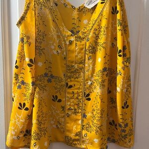 Floral Yellow Camisole Top